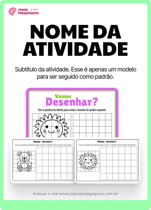 Desenho por Grade - 117 Atividades