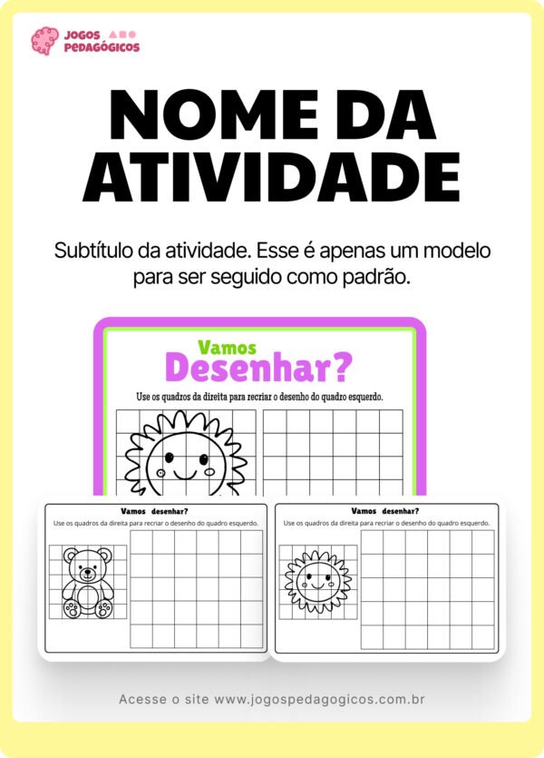 Desenho por Grade para Imprimir